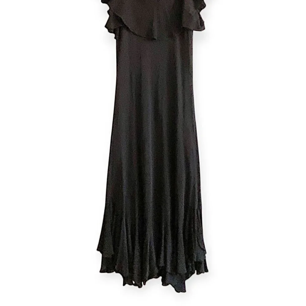 Paul and Joe Scoop Neck Ruffle Silk Maxi Dress, Size 38EU - Picture 13 of 13